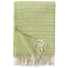 Load image into Gallery viewer, Point Lime Recycled Wool &amp; Lambswool Throw
