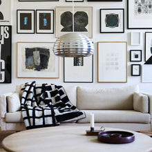 Load image into Gallery viewer, Sankt Petri Floor Black White Lambswool Blanket