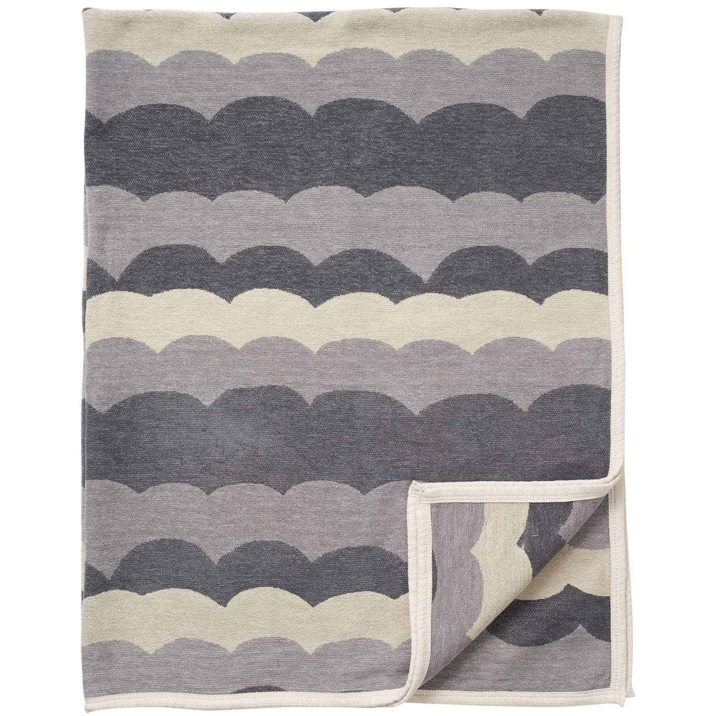 Hills Grey Organic Cotton Chenille Blanket