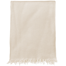 Load image into Gallery viewer, Boheme Light Beige Cashmere &amp; Lambswool Throw
