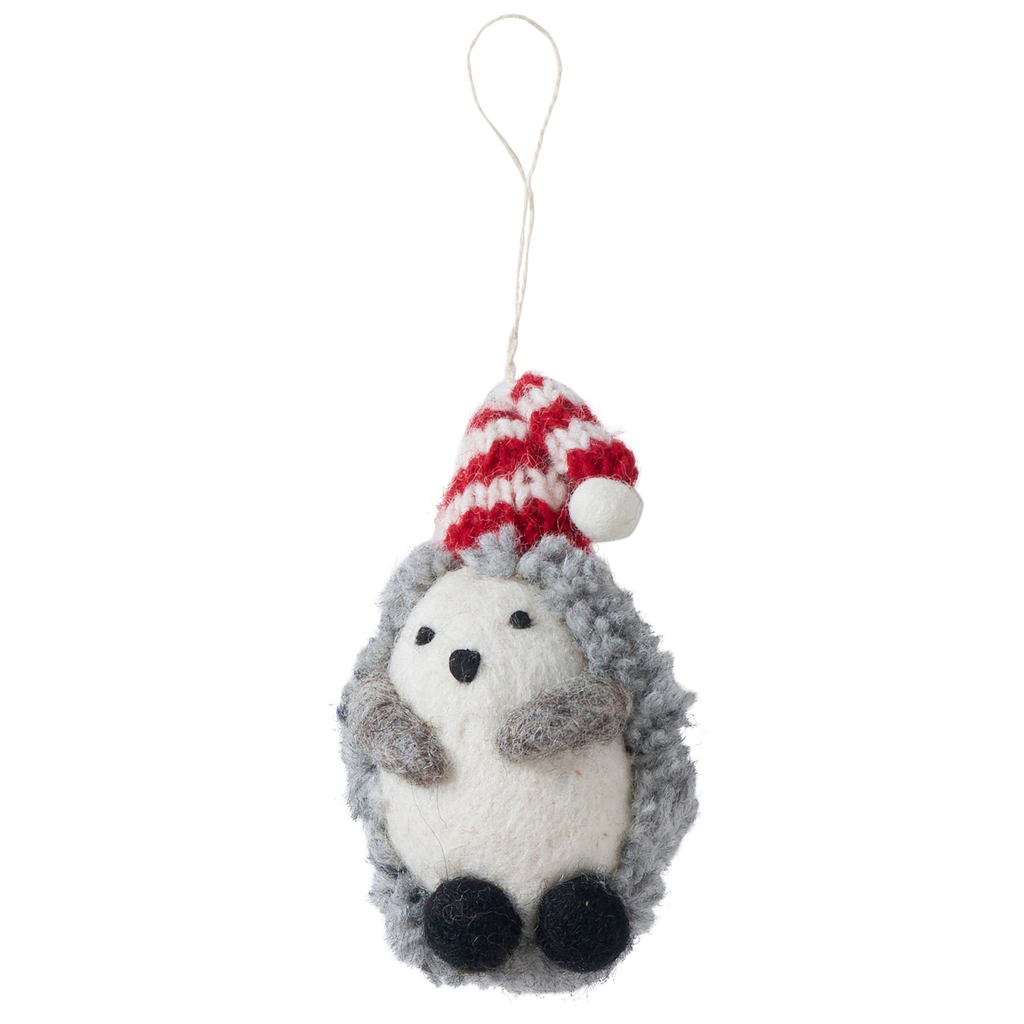 Hedgehog Felted Wool Ornament