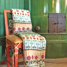 Load image into Gallery viewer, Karin Lambswool Jacquard Blanket