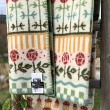 Load image into Gallery viewer, Karin Lambswool Jacquard Blanket