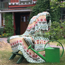 Load image into Gallery viewer, Karin Lambswool Jacquard Blanket