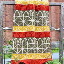 Load image into Gallery viewer, Uppsala Brown Lambswool Jacquard Blanket