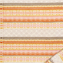 Load image into Gallery viewer, Hverdag Brown Rust Ocra Lambswool Jacquard Blanket