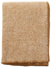 Load image into Gallery viewer, Domino Creme Caramel Brushed Lambswool Throw
