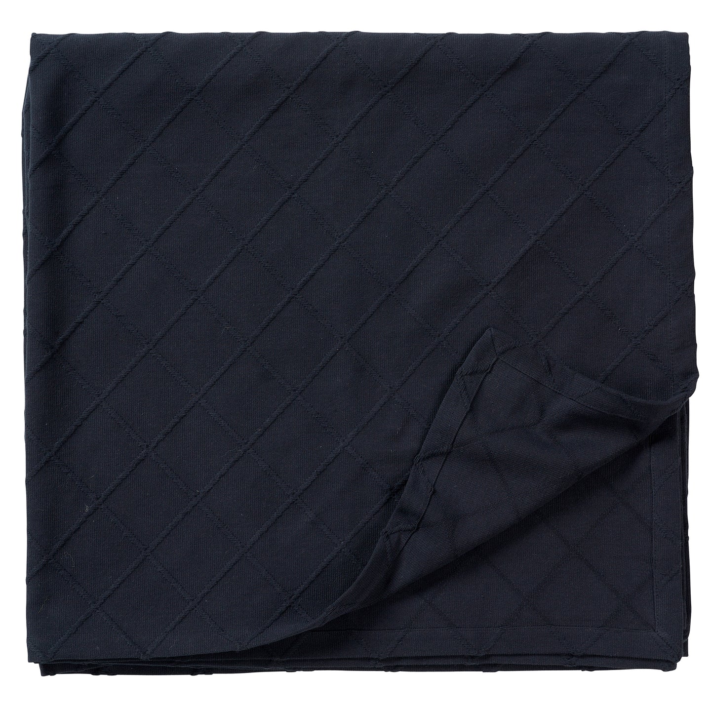 Criss Black Cotton Blanket/Bedspread