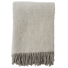 Load image into Gallery viewer, Vide Cream Brushed Swedish Wool Throw
