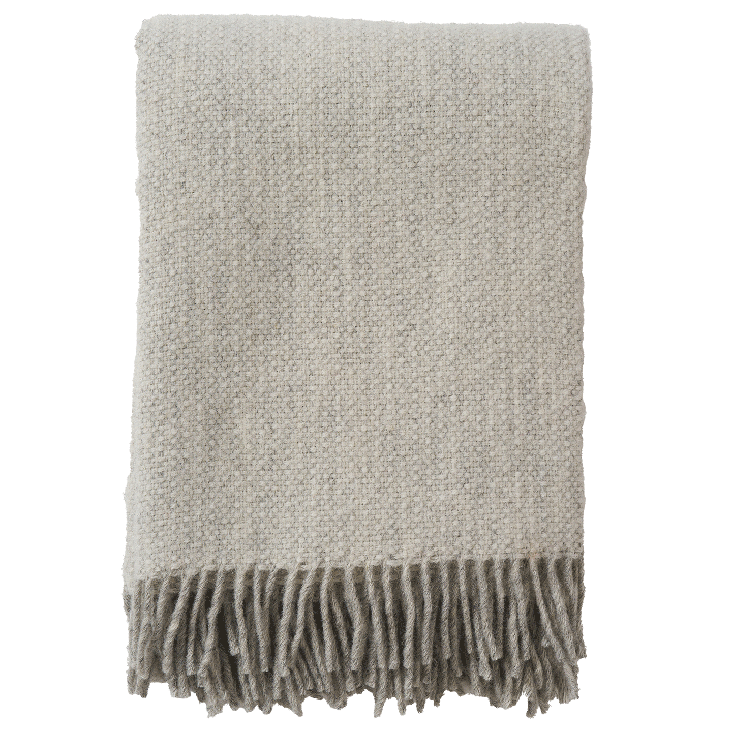 Vide Cream Brushed Swedish Wool Throw