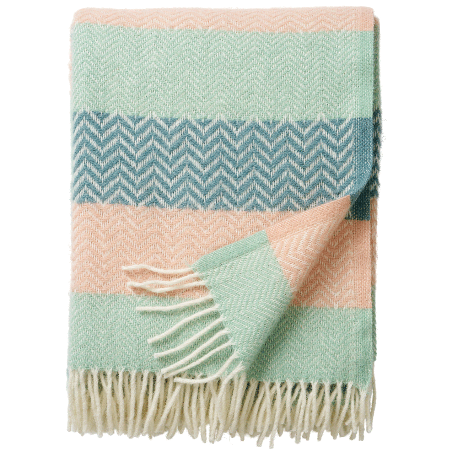 Zigzag Pastel Eco Lambswool Throw