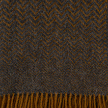 Load image into Gallery viewer, Zigzag Lava Lambswool Throw
