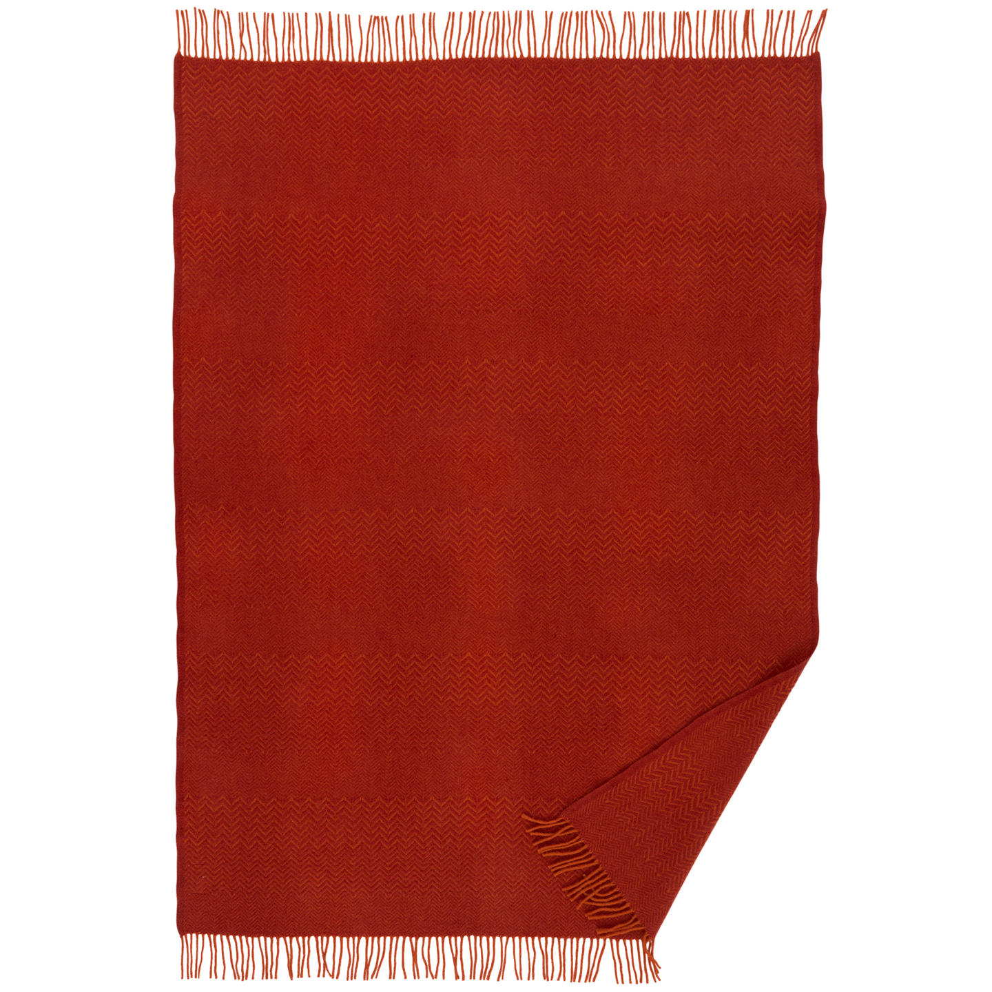 Zigzag Ruby Lambswool Throw