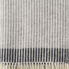 Load image into Gallery viewer, Rib Grey/Slate Lambswool Throw
