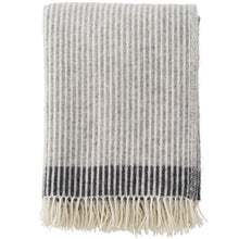 Load image into Gallery viewer, Rib Grey/Slate Lambswool Throw

