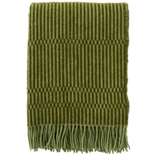 Load image into Gallery viewer, Boho Green/Avocado Lambswool Throw
