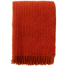 Load image into Gallery viewer, Boho Orange/Red Lambswool Throw
