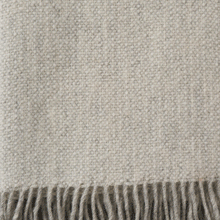 Load image into Gallery viewer, Vide Cream Brushed Swedish Wool Throw
