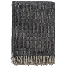 Load image into Gallery viewer, Vide Charcoal Brushed Swedish Wool Throw
