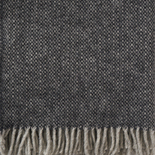 Load image into Gallery viewer, Vide Charcoal Brushed Swedish Wool Throw
