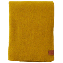 Load image into Gallery viewer, Mono Yellow Recycled Wool &amp; Lambswool Throw
