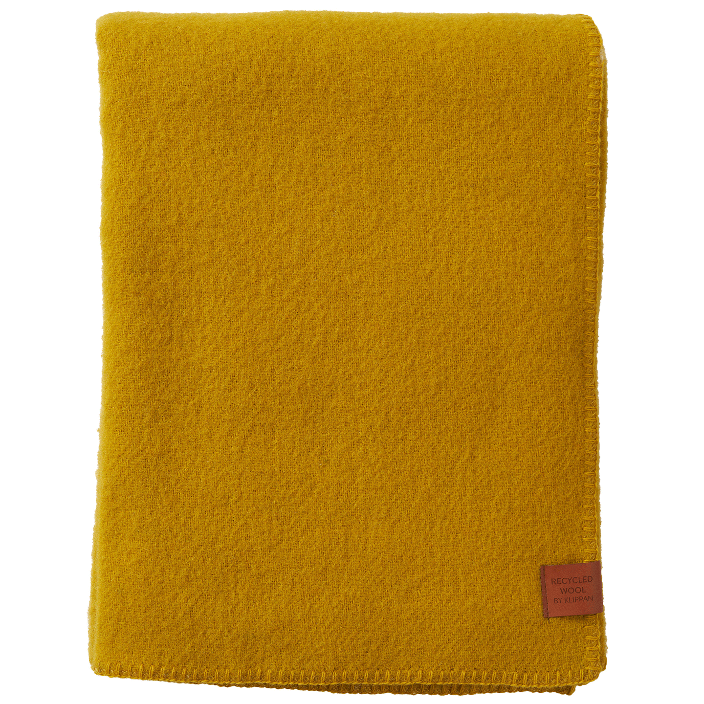 Mono Yellow Recycled Wool & Lambswool Throw