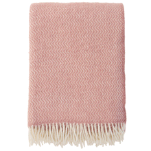 Load image into Gallery viewer, Sorbet Powder Pink Lambswool Throw
