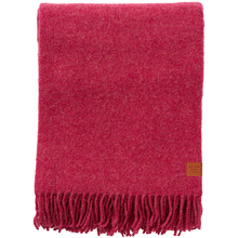 Load image into Gallery viewer, True Cerise Recycled Wool &amp; Lambswool Throw
