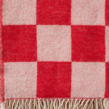 Load image into Gallery viewer, Tile Red Recycled Merino &amp; New  Merino Brushed Throw
