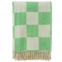 Load image into Gallery viewer, Tile Green Recycled Merino &amp; New  Merino Brushed Throw
