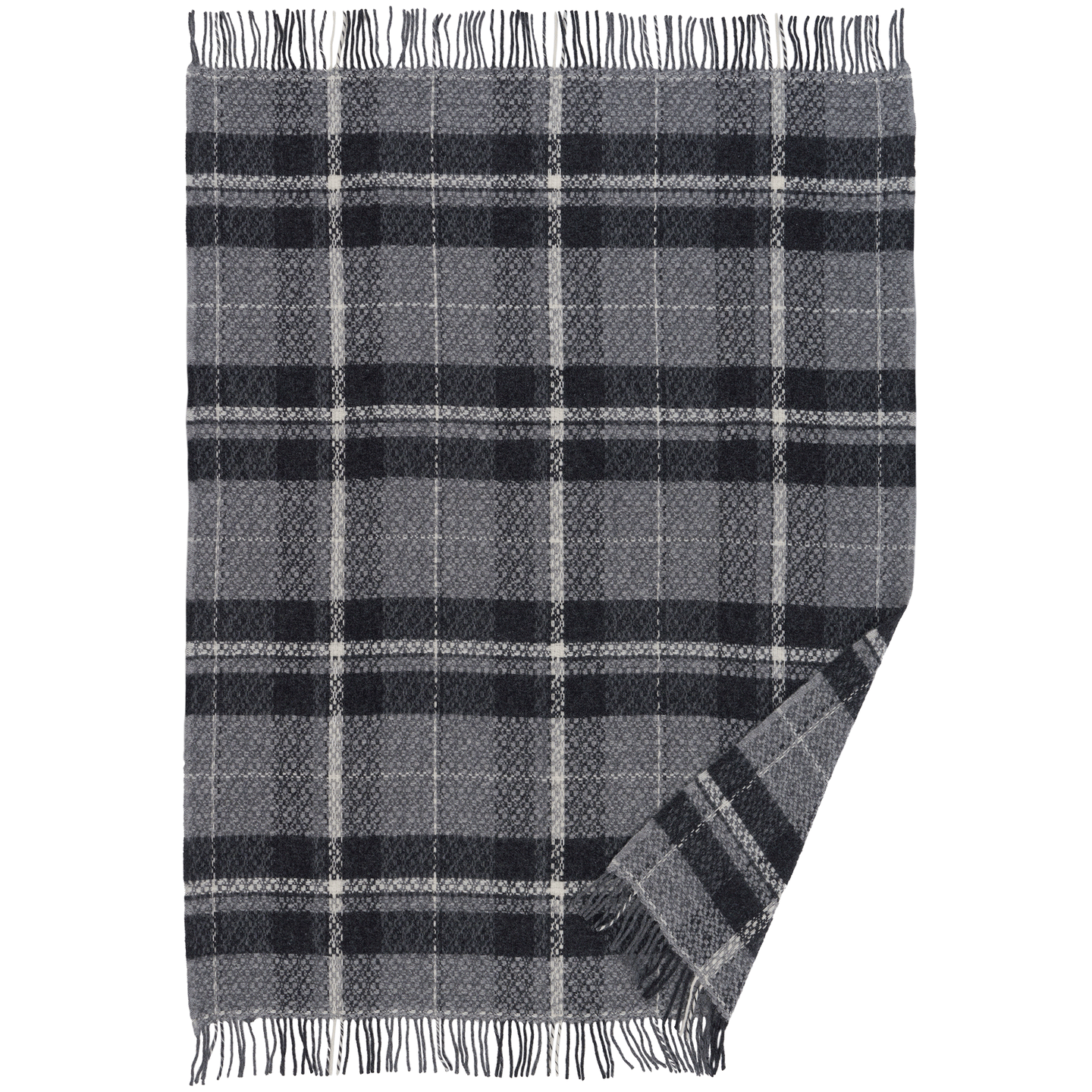 Snuggle Grey Lambswool Throw