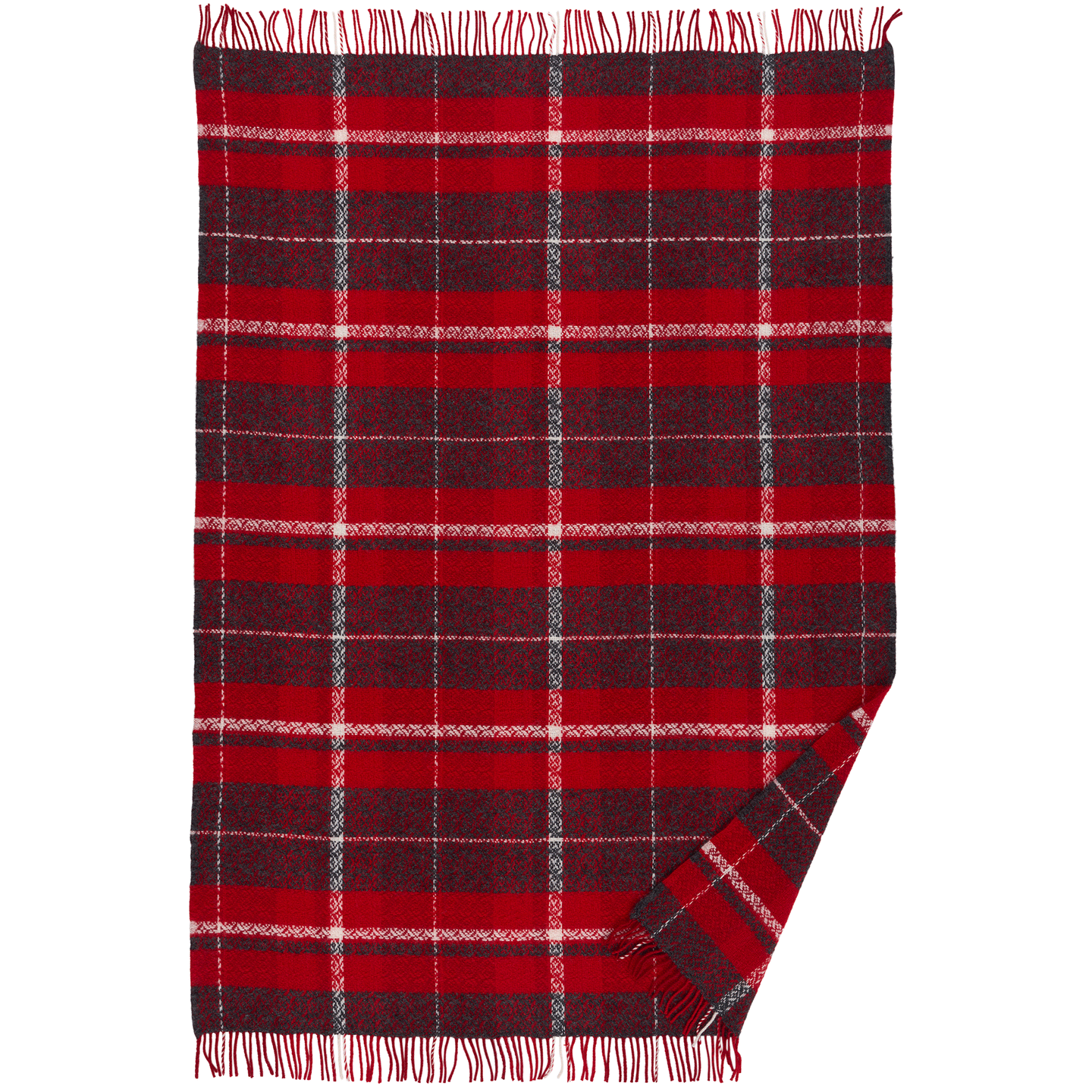 Snuggle Red Lambswool Throw