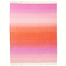 Load image into Gallery viewer, Aurora Reddish Pink Lambswool Throw

