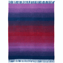Load image into Gallery viewer, Aurora Purple Blue Lambswool Throw
