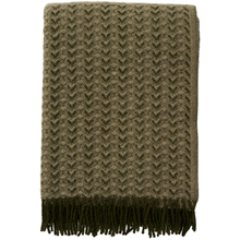 Load image into Gallery viewer, Ilse Wood/Green Lambswool Throw
