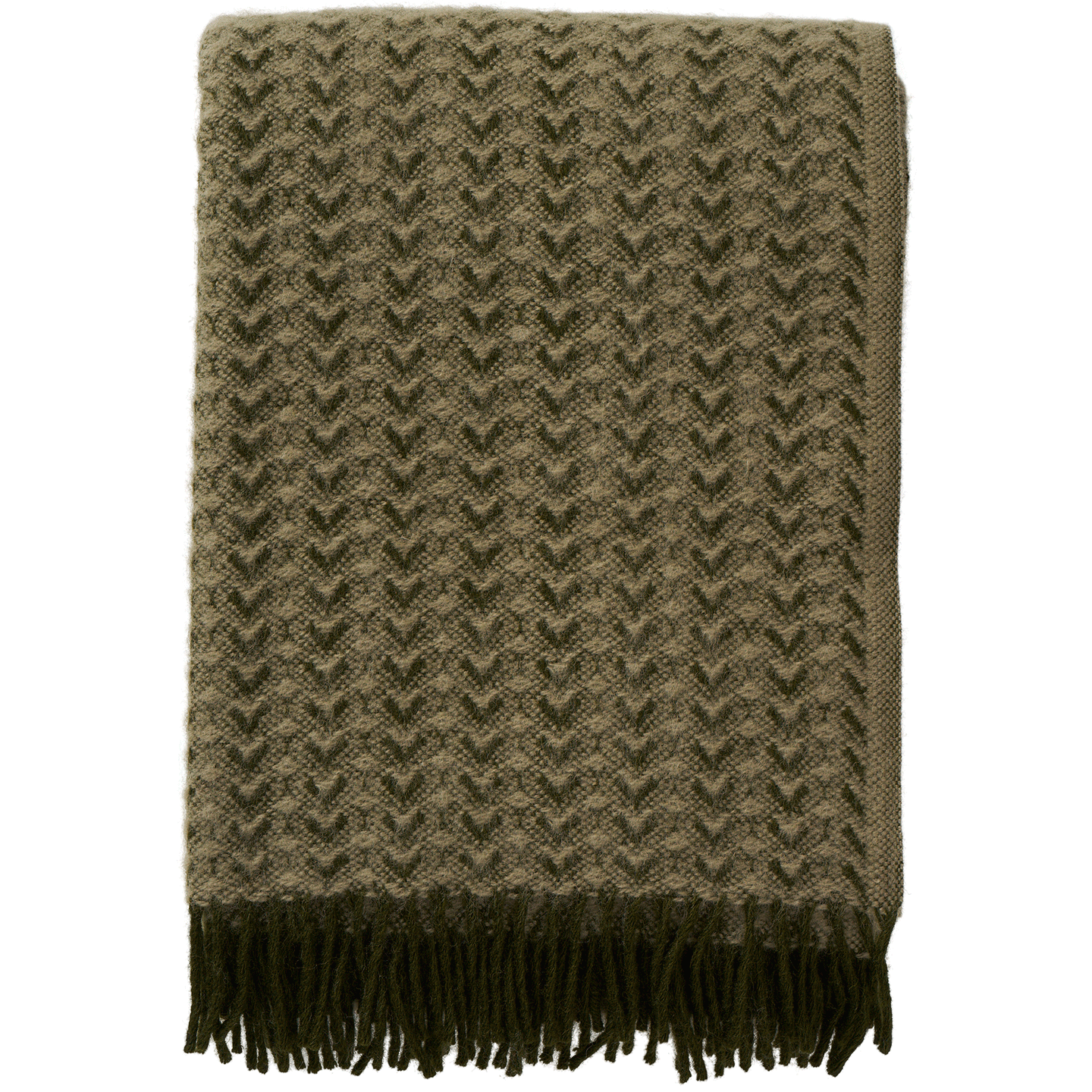 Ilse Wood/Green Lambswool Throw