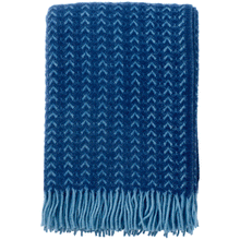 Load image into Gallery viewer, Ilse Blue/Aqua Lambswool Throw
