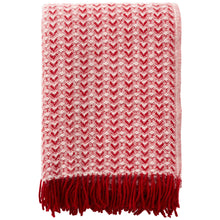 Load image into Gallery viewer, Ilse Red/White Lambswool Throw
