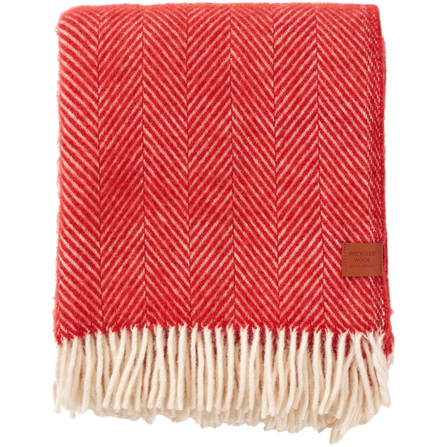 Herringbone Radish Recycled Wool & Lambswool Throw