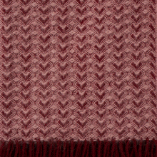 Load image into Gallery viewer, Ilse Bordeaux/Pink Lambswool Throw
