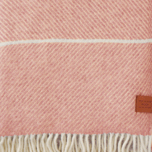 Load image into Gallery viewer, Frank Infinite Salmon Pink Recycled Wool &amp; Lambswool Throw
