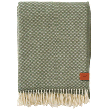 Load image into Gallery viewer, Hugo Dusty Green Recycled Merino &amp; New  Merino Brushed Throw
