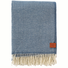 Load image into Gallery viewer, Hugo Dusty Blue Recycled Merino &amp; New  Merino Brushed Throw
