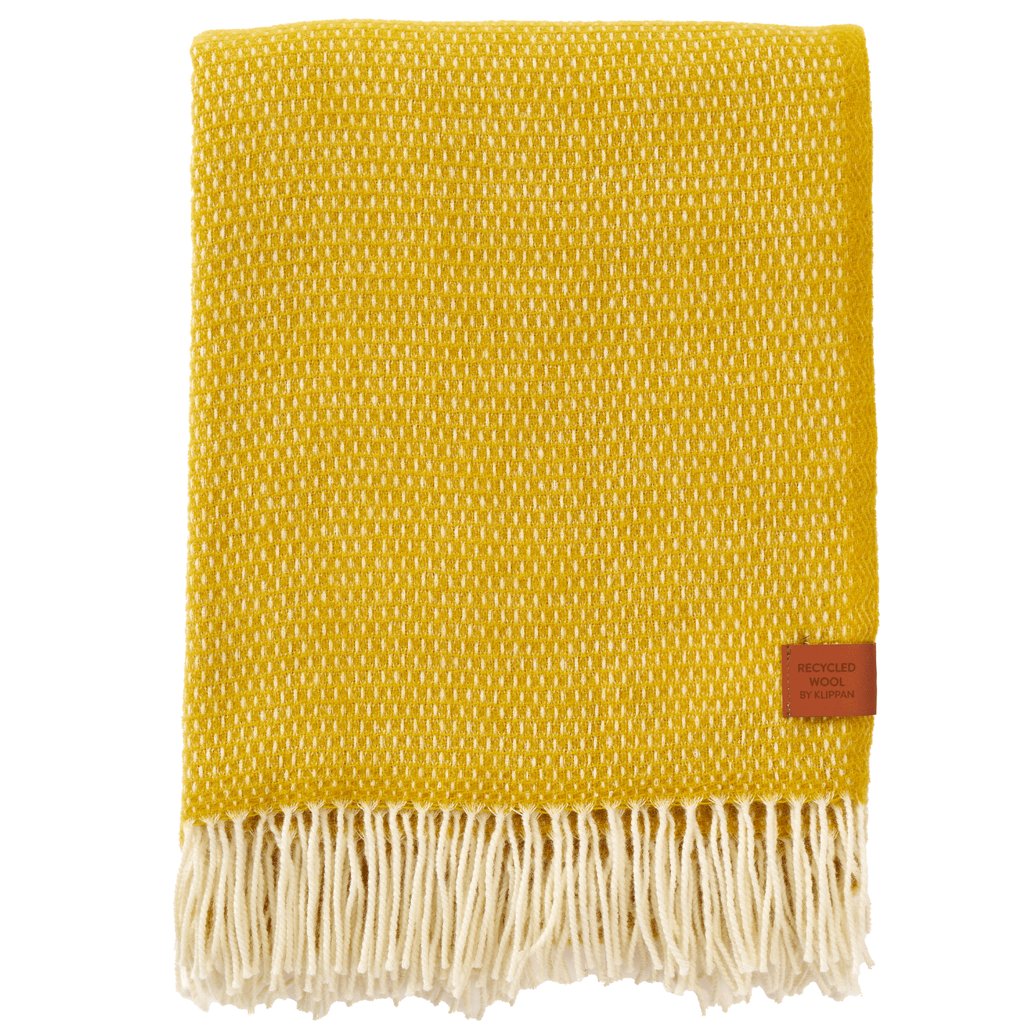 Hugo Saffron Recycled Merino & New  Merino Brushed Throw