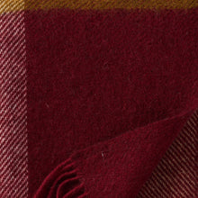 Load image into Gallery viewer, Gotland Check Burgundy Brushed Gotland &amp; Lambswool Throw
