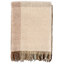 Load image into Gallery viewer, Gotland Check Beige  Brushed Gotland &amp; Lambswool Throw
