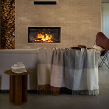 Load image into Gallery viewer, Gotland Check Beige  Brushed Gotland &amp; Lambswool Throw

