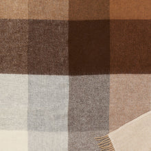 Load image into Gallery viewer, Gotland Check Beige  Brushed Gotland &amp; Lambswool Throw
