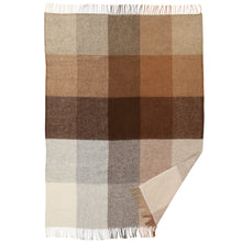 Load image into Gallery viewer, Gotland Check Beige  Brushed Gotland &amp; Lambswool Throw
