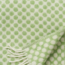 Load image into Gallery viewer, Gotland Dots Green Brushed Gotland &amp; Lambswool Throw
